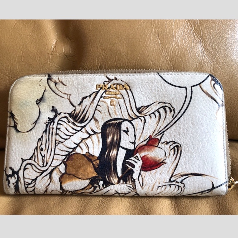 PRADA Limited Leather Fairy Zip Wallet